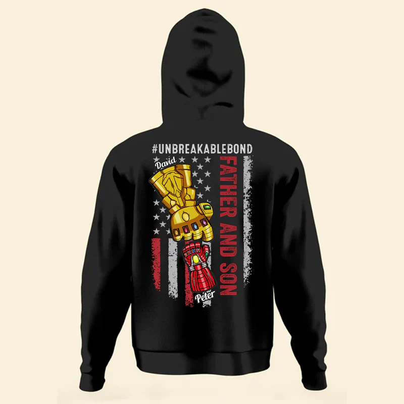Father And Son Unbreakablebond - Gift For Dad, Grandfather - Personalized Shirt - Image 3