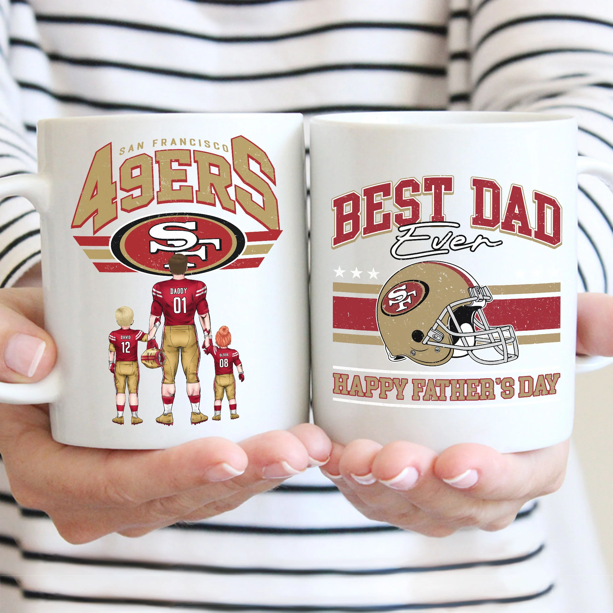 Father’s Day Football - Personalized Mug - Gifts For American Football Lover | TM12 HN02