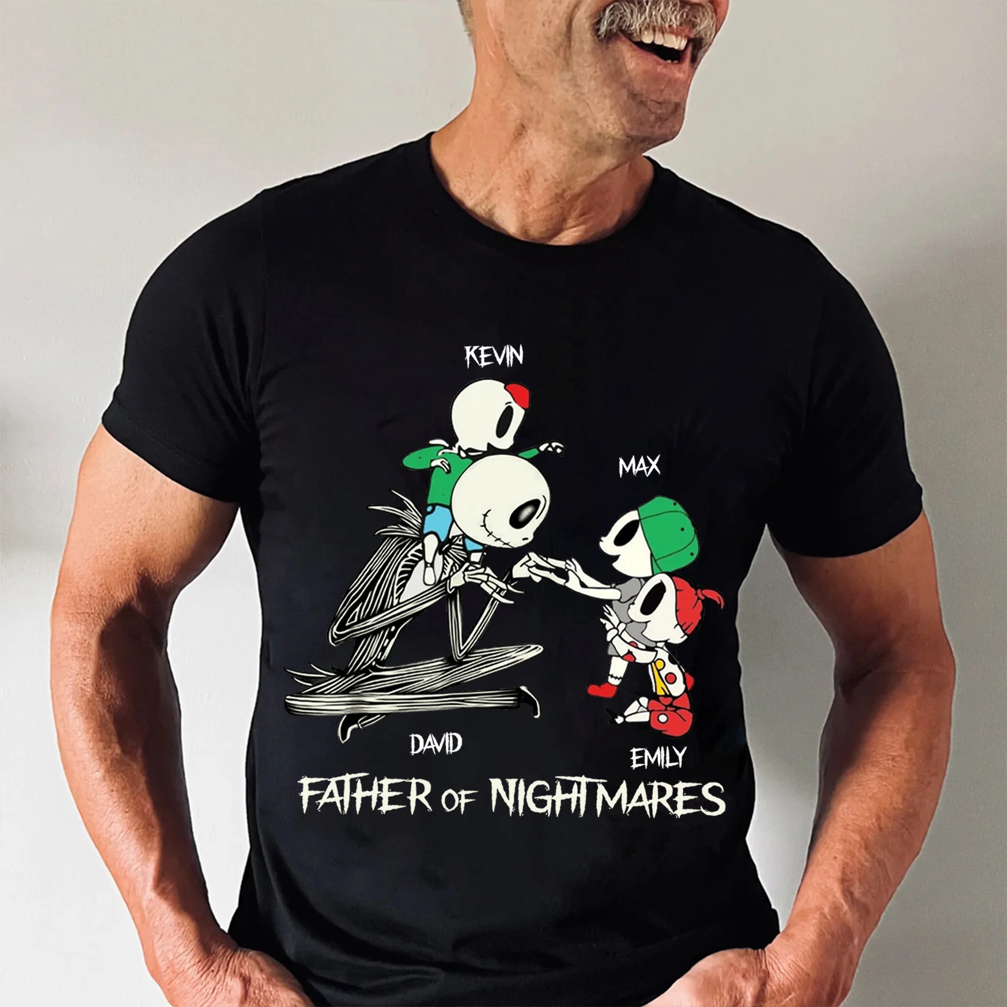 Fatherhood Living In The Dream One Nightmare At A Time - Gift For Dad - Personalized Shirt 2 Side - CL14 NA94 - Image 3