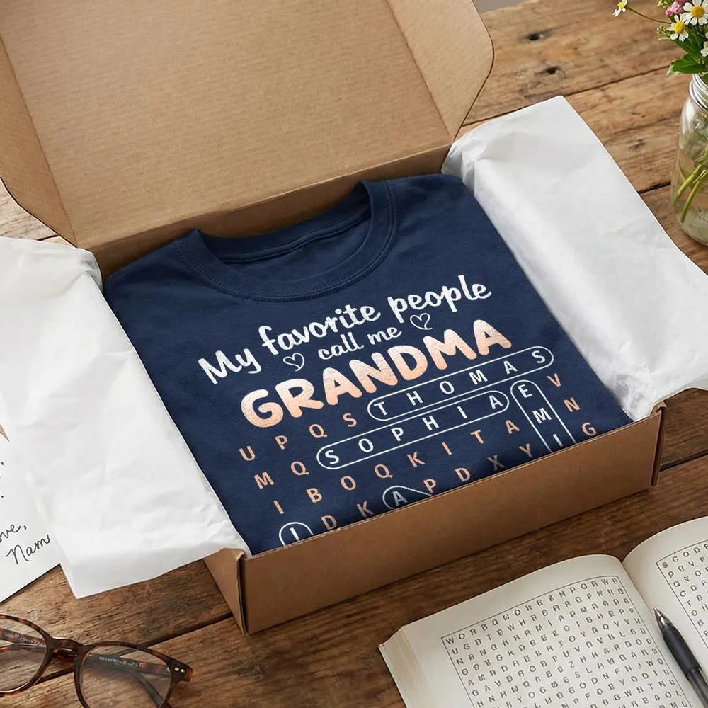 Favorite People Call Me Grandma - Personalized Shirt - Gift For Mom, Grandma | HN02 - Image 3