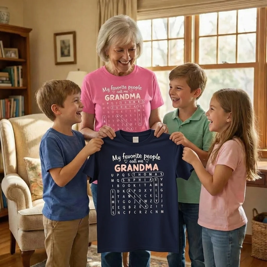 Favorite People Call Me Grandma - Personalized Shirt - Gift For Mom, Grandma | HN02 - Image 4
