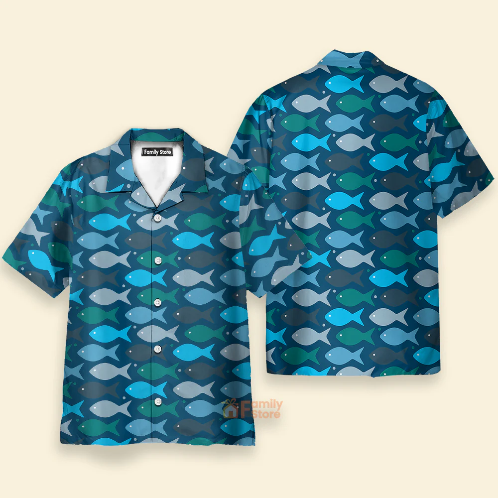 Fishes In The Deep Sea - Hawaiian Shirt - Image 2