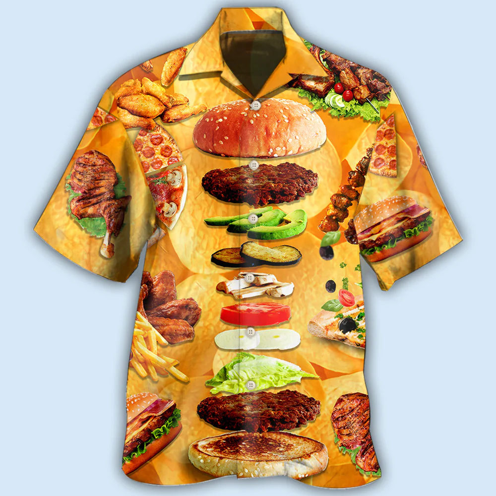 Food Delicious Fast Food Hawaiian Shirt - Image 3