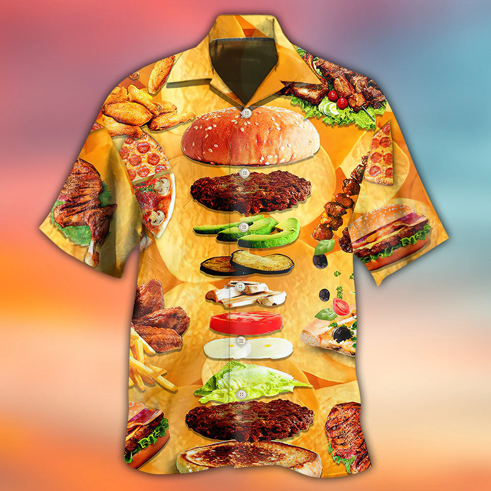 Food Delicious Fast Food Hawaiian Shirt - Image 4
