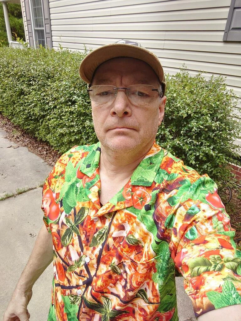Food Delicious Pizza Love At First Bite Hawaiian Shirt - Image 2