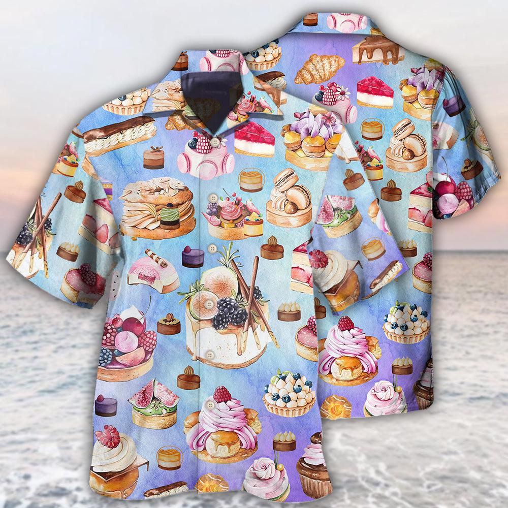 Food Dessert Purple Lovely Love Food Hawaiian Shirt - Image 2