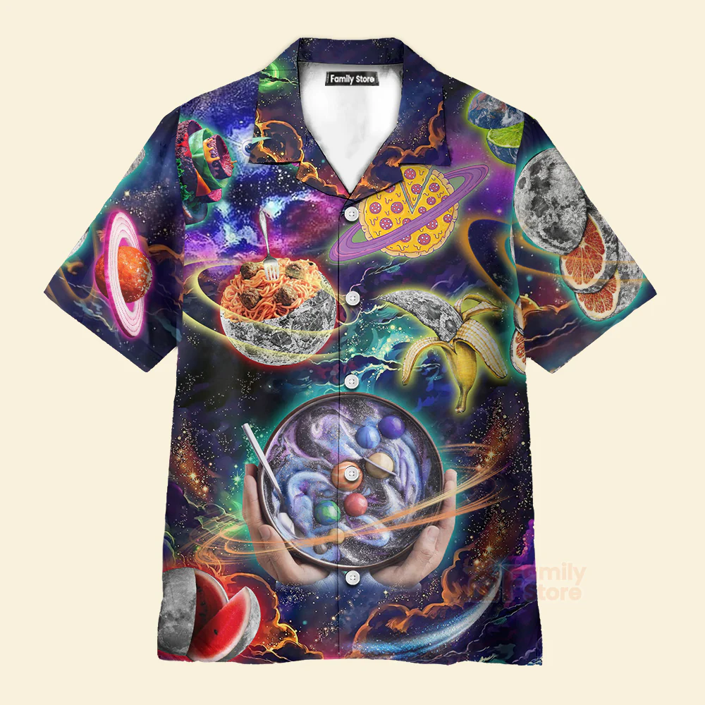 Food Planet Once Food Forever Delicious - Hawaiian Shirt