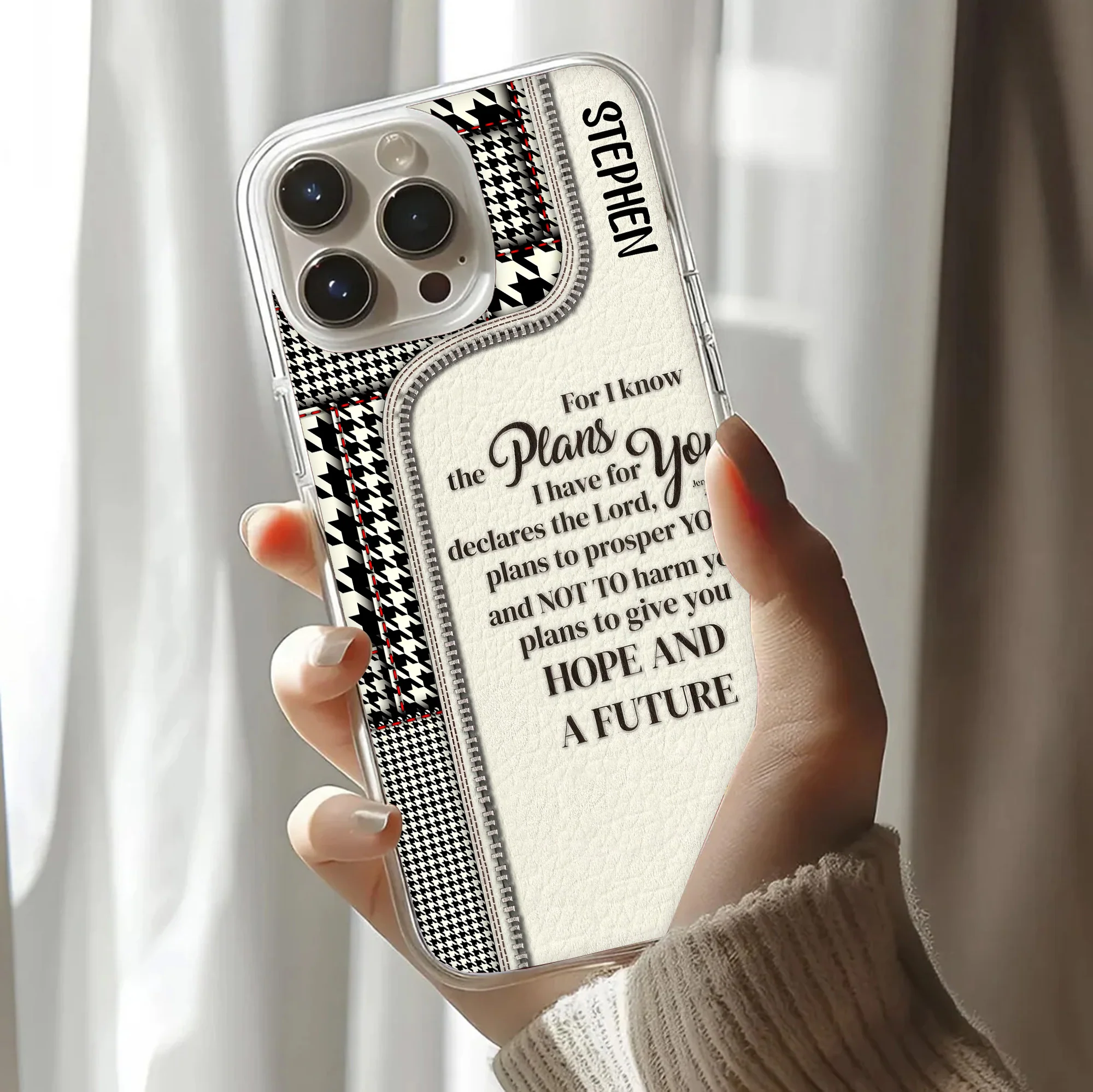 For I Know The Plans I Have For You Jeremiah 29:11 - Personalized Phone Case TD118 - Image 3