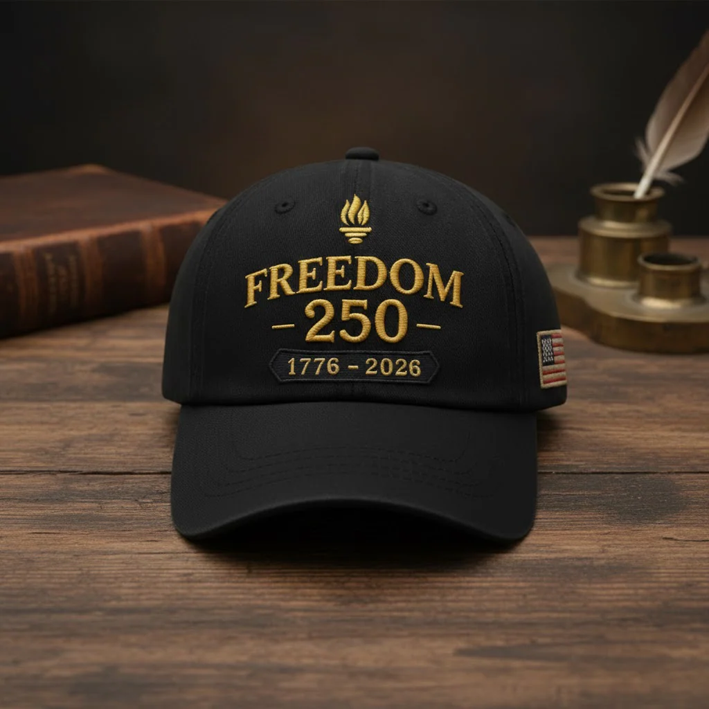 Freedom 250 Years 1776-2026 - Embroidered Cap - Gift For Patriotic, Veteran HN02