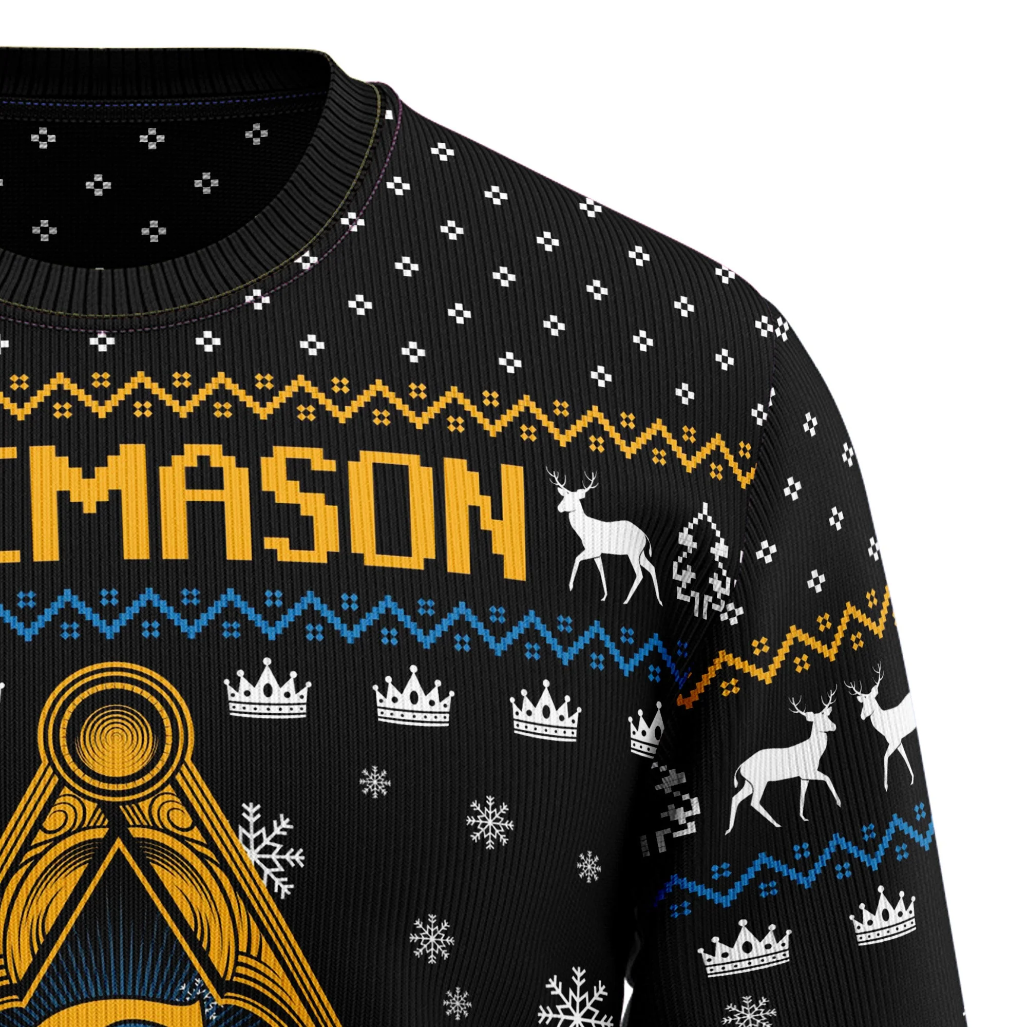 Freemason Ugly Christmas Sweater For Men And Women - Image 3