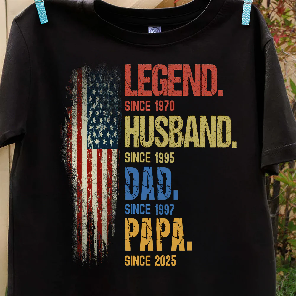 From Legend To Papa - Personalized Shirt - Gift For Dad, Grandpa, Father's Day | NA94 - Image 5