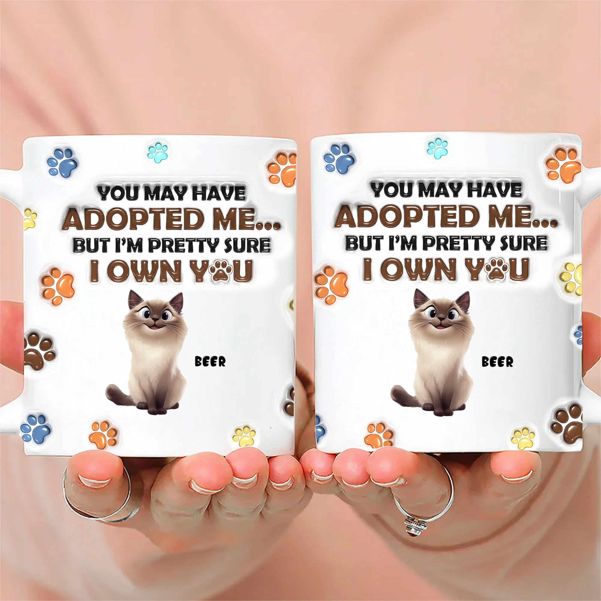 From Your Furry Cartoon Cat Baby - Personalized 3D Inflated Effect Ceramic Mug - Gift For Cat Lovers | CLP15 NA94 - Image 2