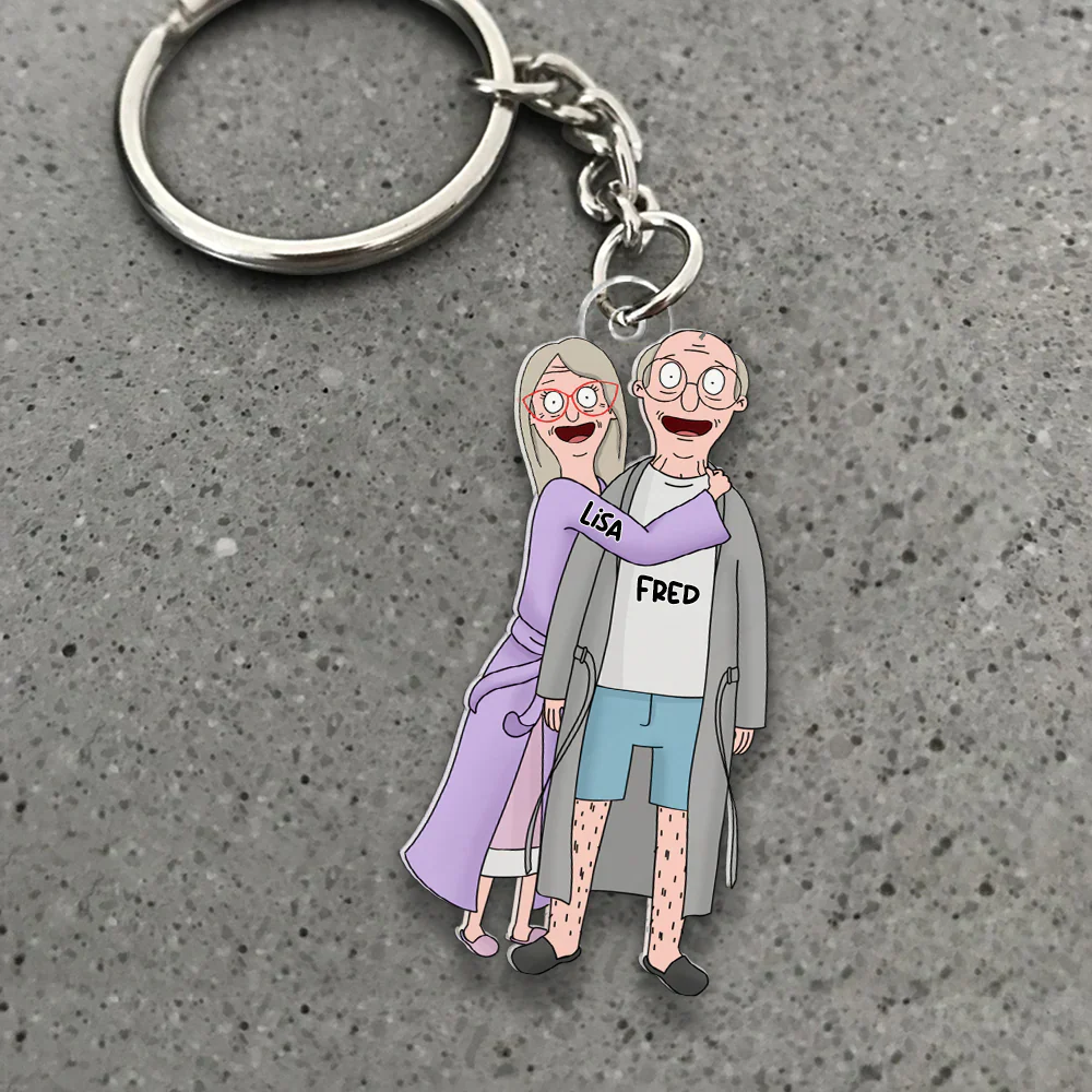 Funny Burger Couple Keychain - Gift For Couple, Husband Wife, Anniversary | CL56 - Image 7
