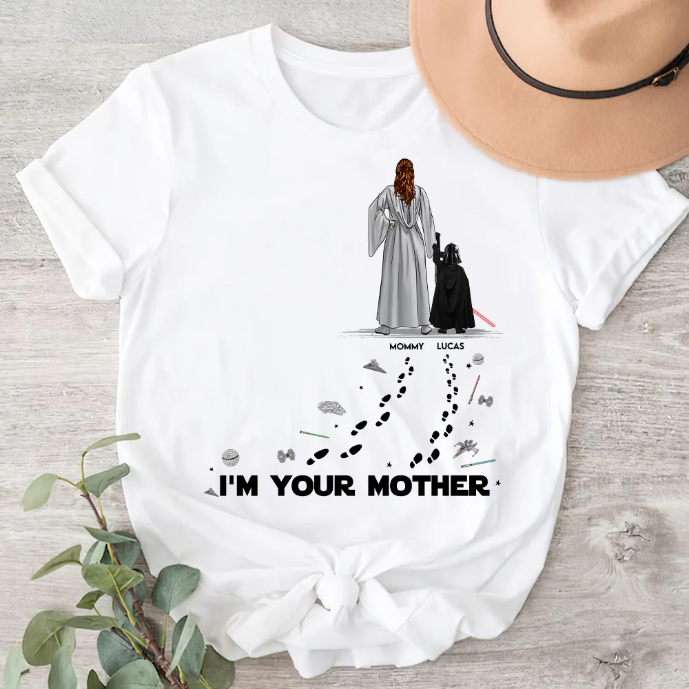 Galaxy Mom And Son - Personalized T-shirt - Gift For Mother's Day | CL08 HN02 - Image 2