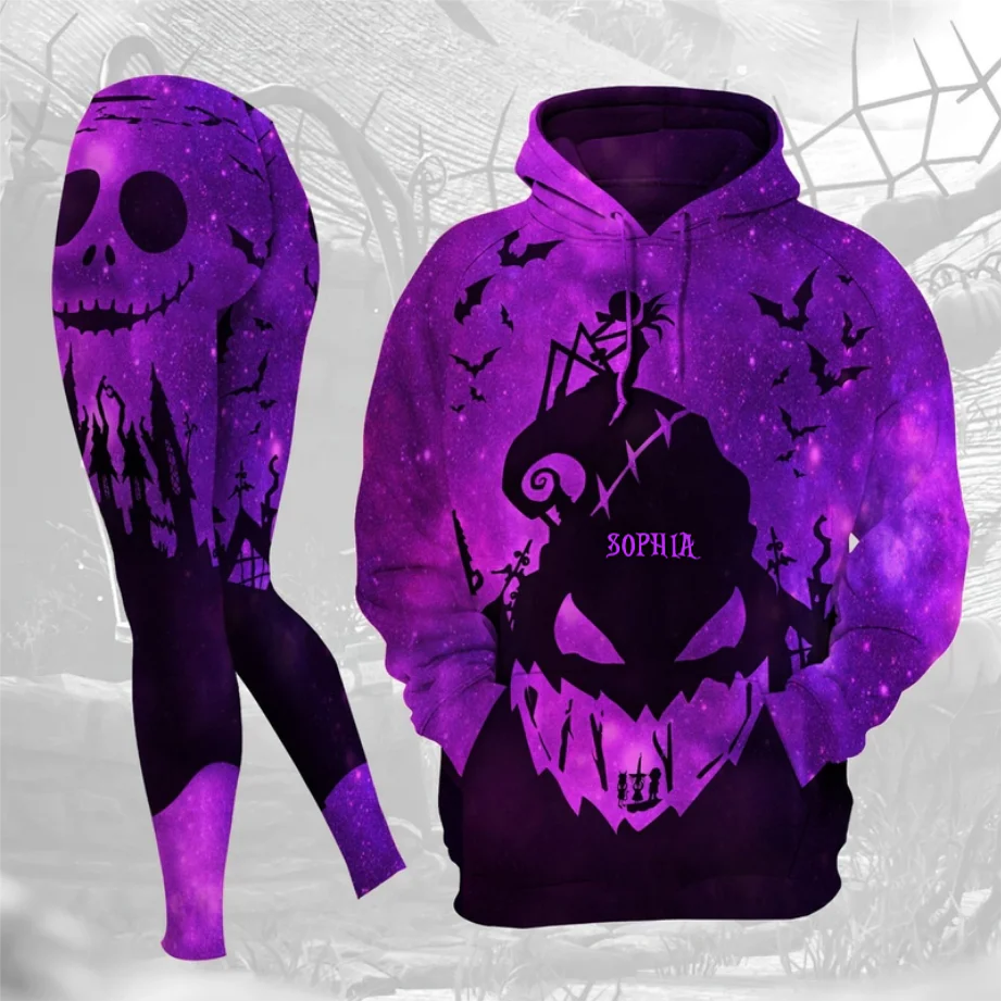 Galaxy Spooky Boogie Man - Personalized Hoodie And Leggings - Gift For Halloween, Christmas HH01