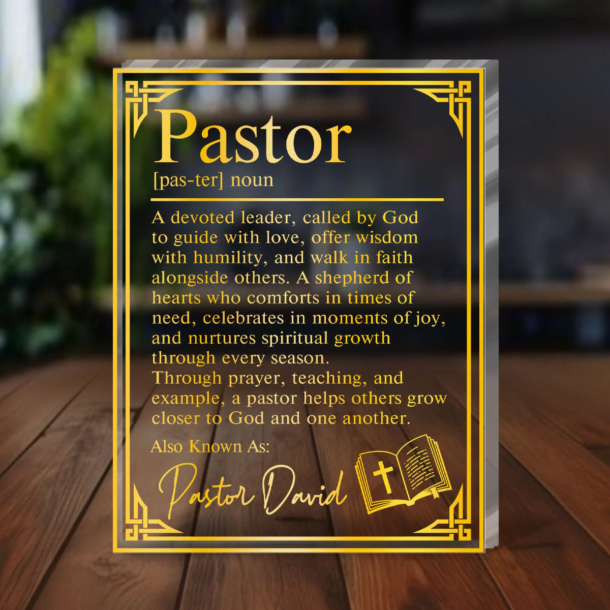 Gift For The Shepherd - Personalized Squared Acrylic Plaque TD118