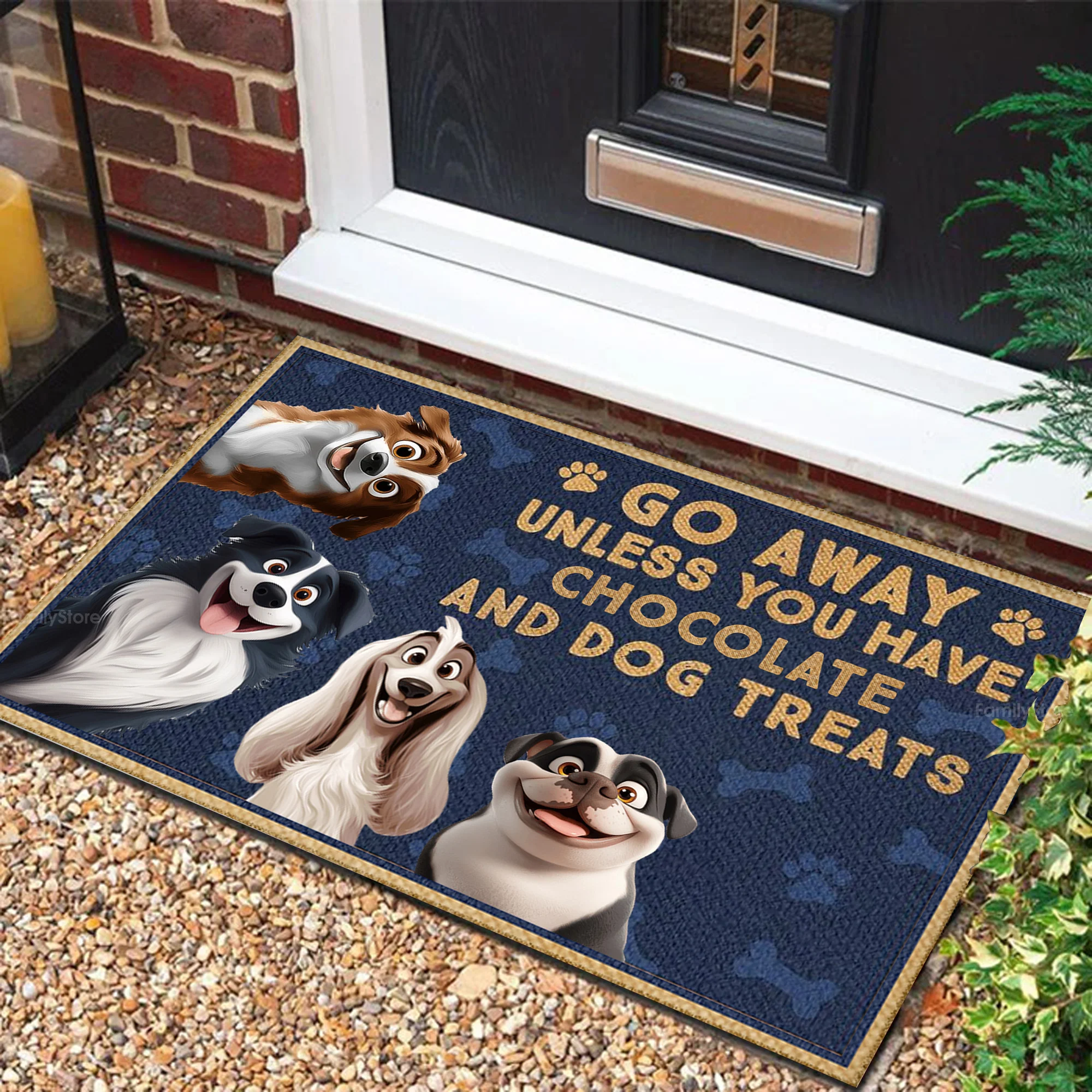Go Away Unless You Have Alcohol And Dog Treats Caroon Dog - Personalized Doormat - Gift for Pet Owners, Pet Lovers, Dog Mom, Dog Dad | CLP15 NH96 - Image 5