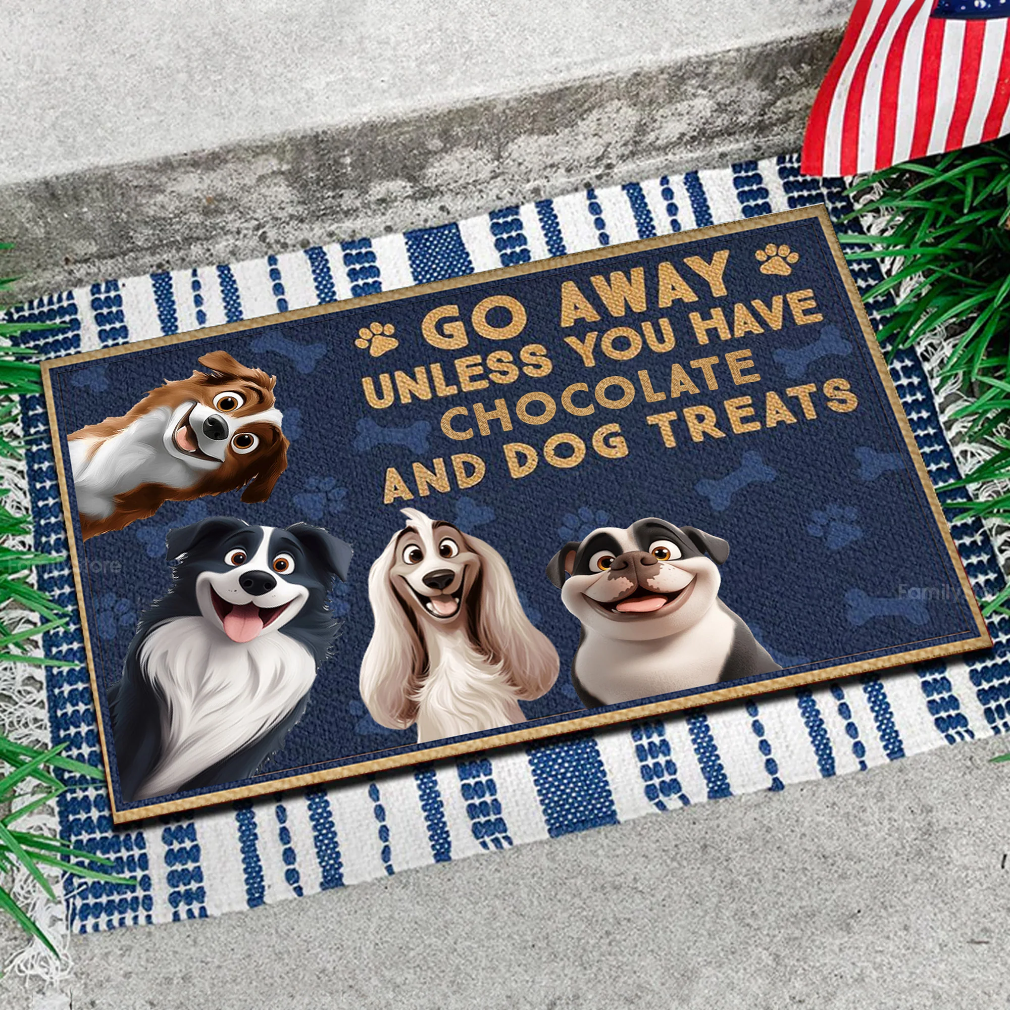 Go Away Unless You Have Alcohol And Dog Treats Caroon Dog - Personalized Doormat - Gift for Pet Owners, Pet Lovers, Dog Mom, Dog Dad | CLP15 NH96 - Image 6