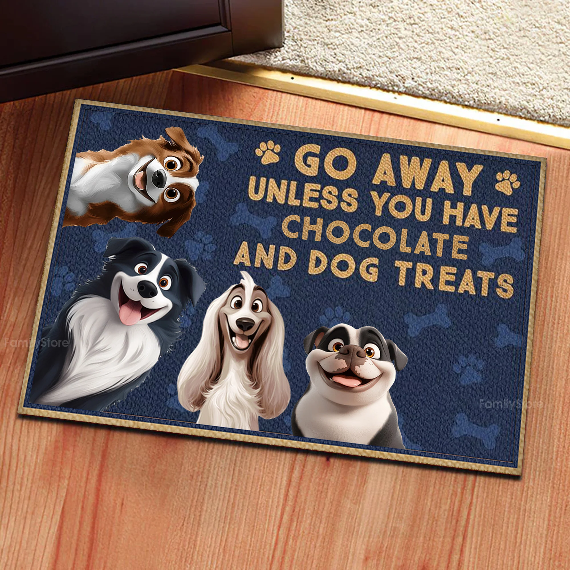 Go Away Unless You Have Alcohol And Dog Treats Caroon Dog - Personalized Doormat - Gift for Pet Owners, Pet Lovers, Dog Mom, Dog Dad | CLP15 NH96 - Image 7
