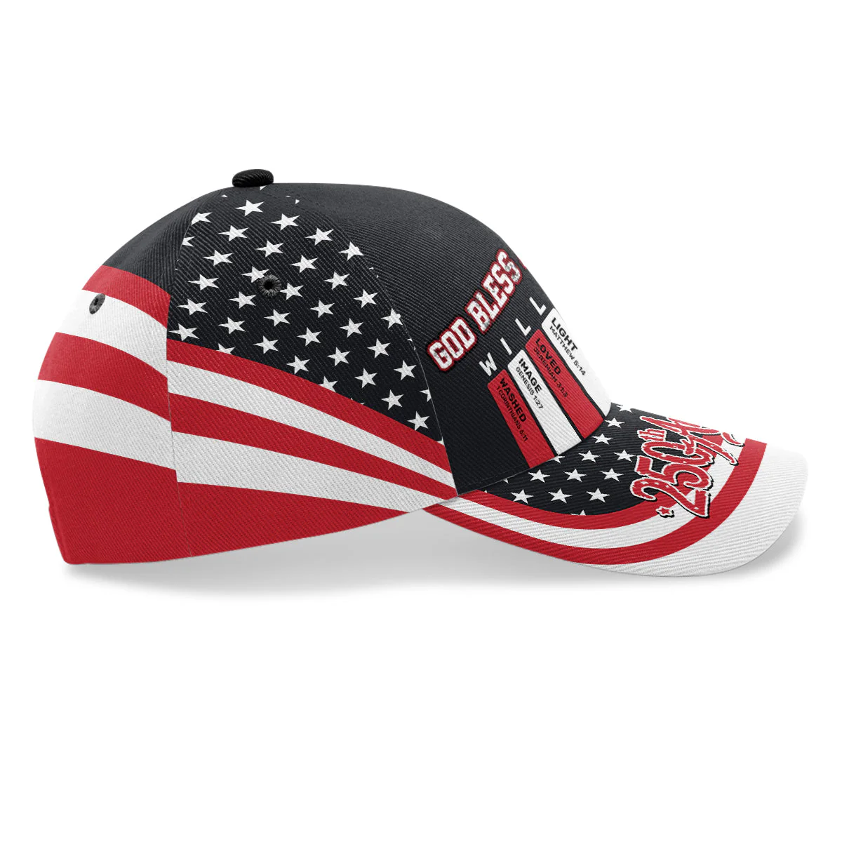 God Bless America - Personalized Classic Cap - 250 Years Of Independence Day Gift For Christian BA01 - Image 5