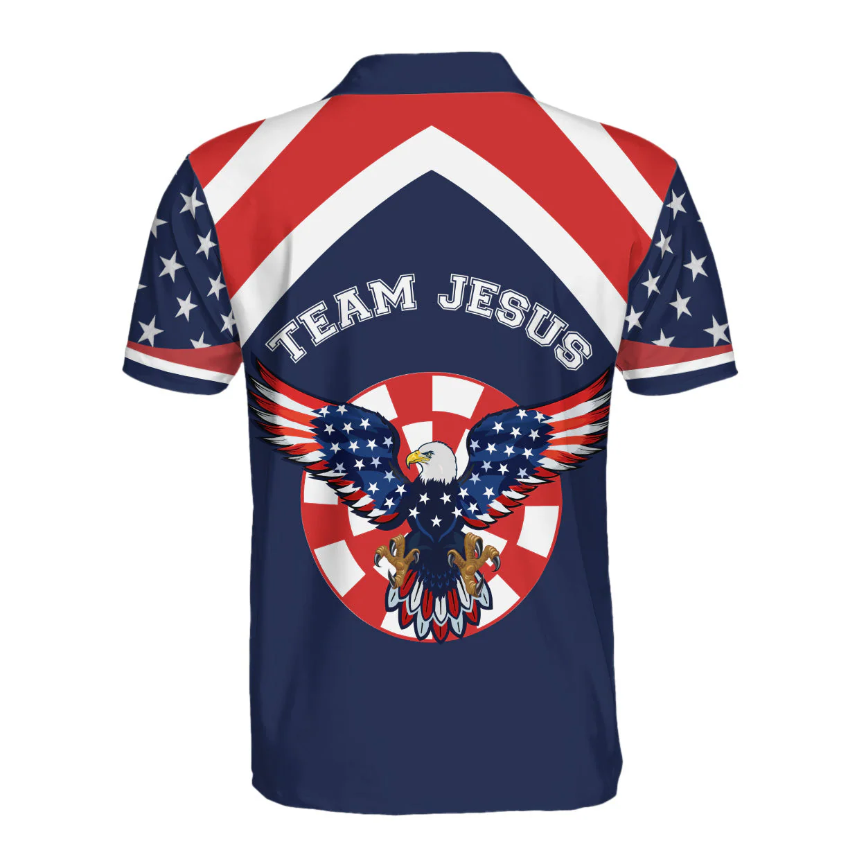 God Blesss American - Personalized Polo Shirt - Gift for Him - Image 5