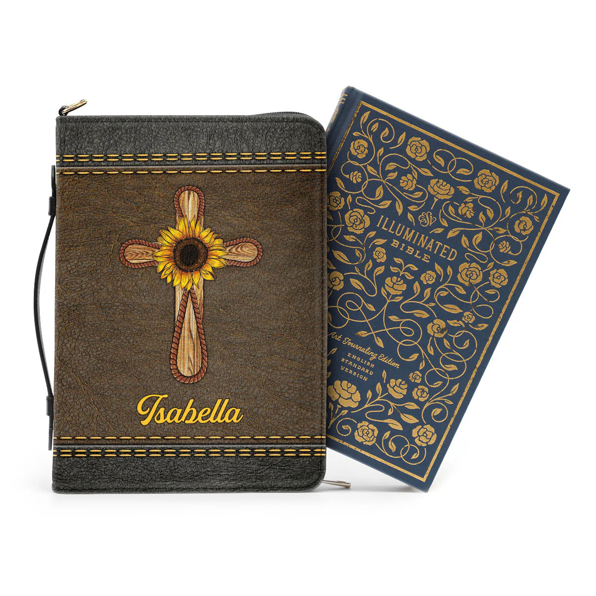 God Has Amazing Plan For Your Life Cross And Sunflower - Scripture Gifts For Women Of God - Personalized Bible Covers - AT4082447 - Image 3