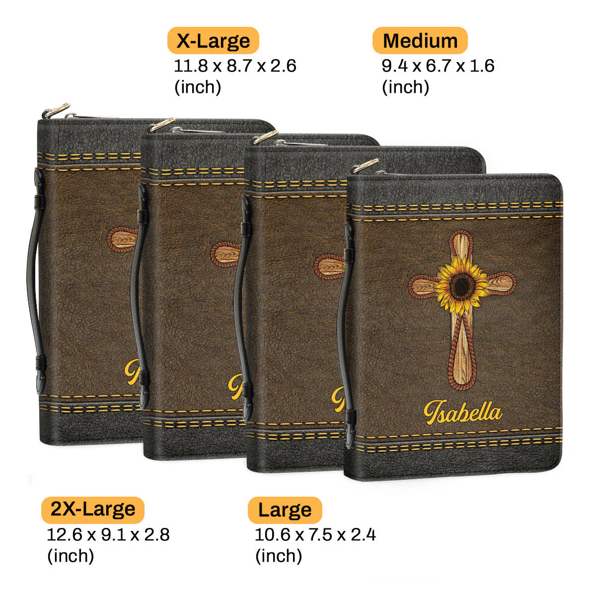 God Has Amazing Plan For Your Life Cross And Sunflower - Scripture Gifts For Women Of God - Personalized Bible Covers - AT4082447 - Image 6