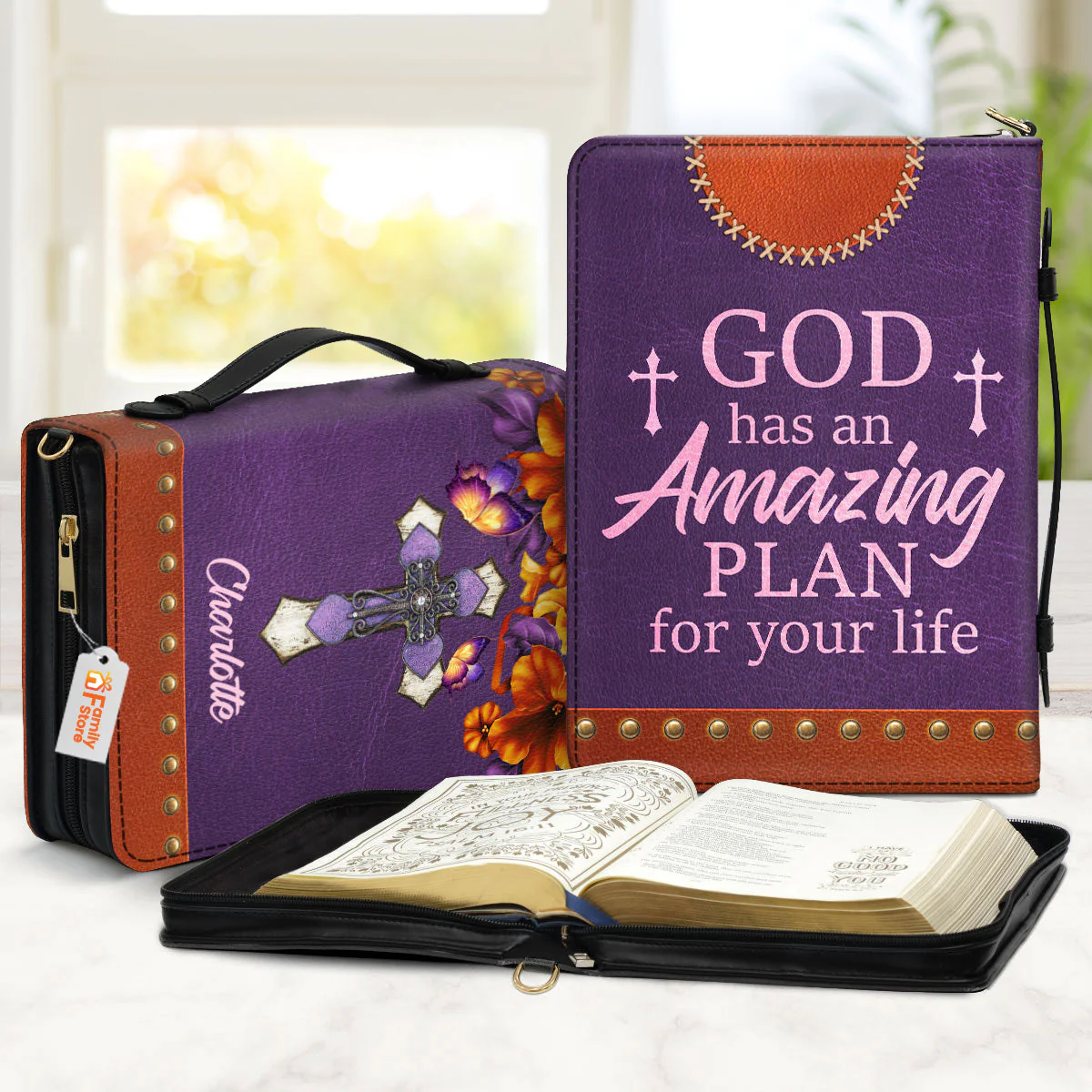 God Has An Amazing Plan For Your Life - Scripture Gifts For Women Of God - Personalized Bible Covers - AT4082412 - Image 2