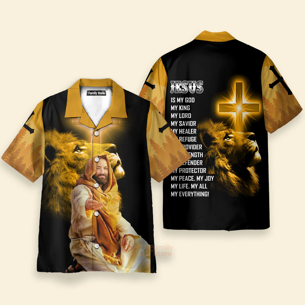 God Jesus Is My Everything Aloha Hawaiian Shirts - Image 4