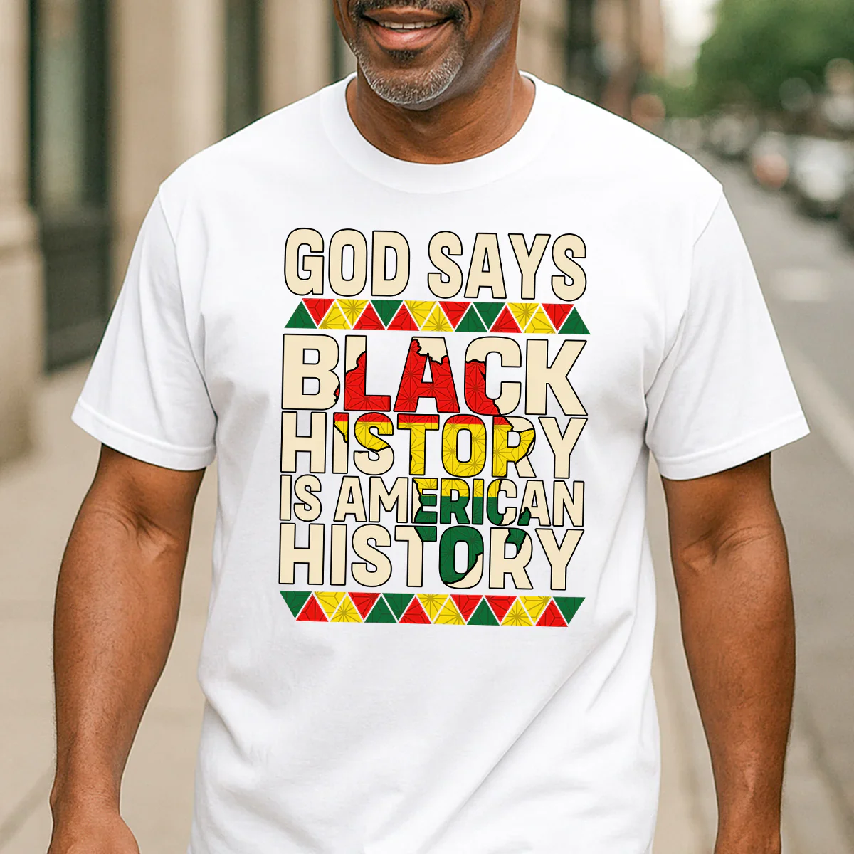 God Says Black History Is American History Shirt - 2D Unisex Tee Shirt | HD95 - Image 7