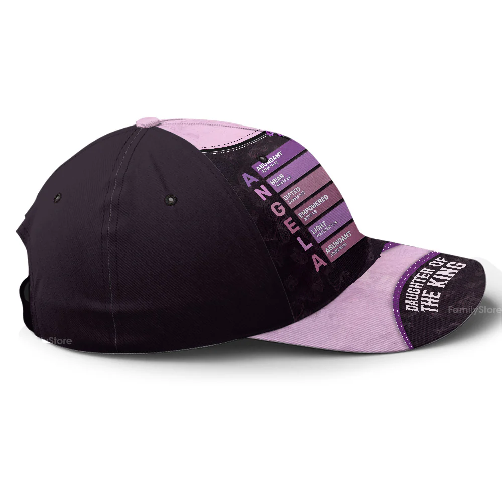 God Says I Am A Daughter Of The King - Personalized Classic Cap - Image 7