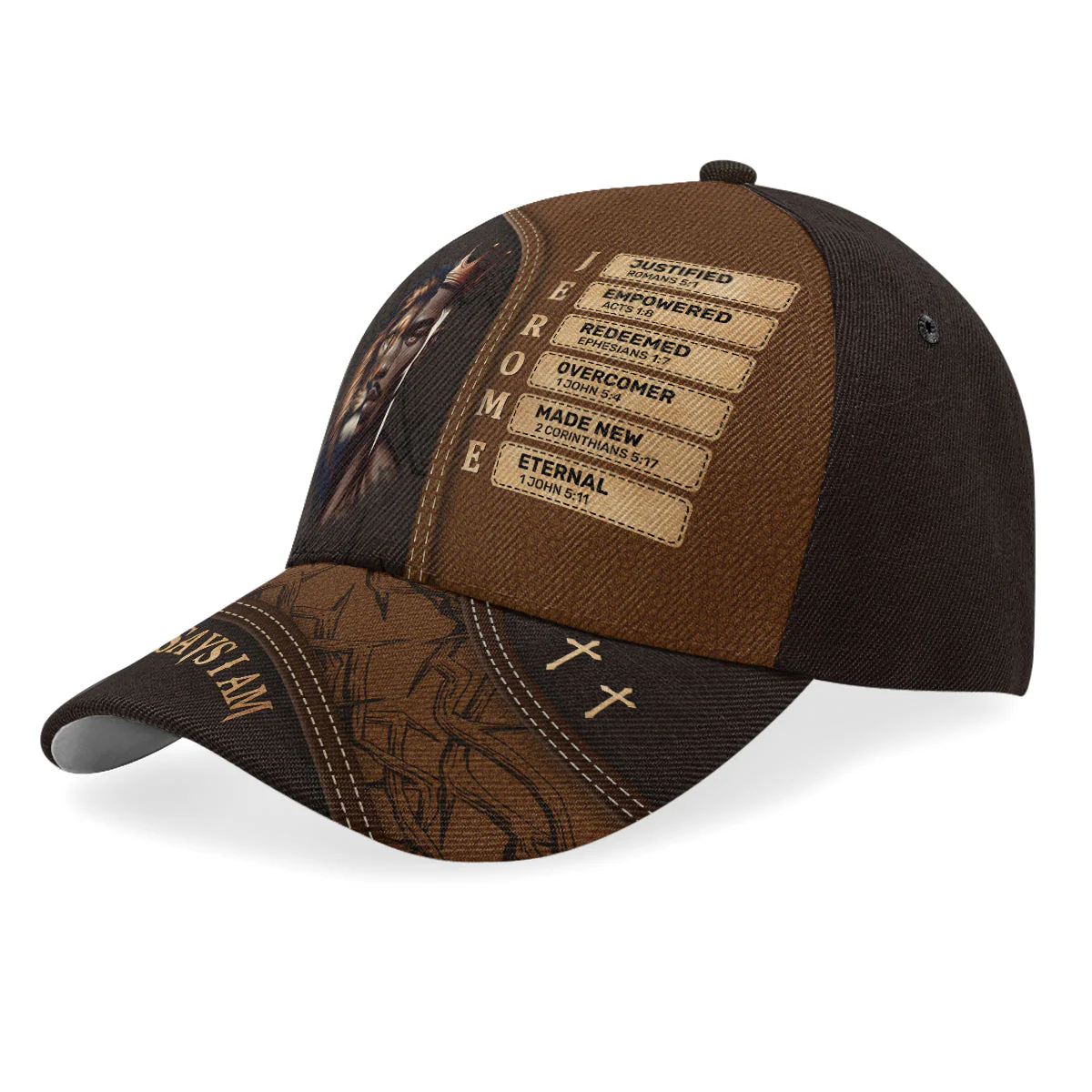 God Says I Am Black King - Personalized Classic Cap - Christian Gift For African Man BA01 - Image 2