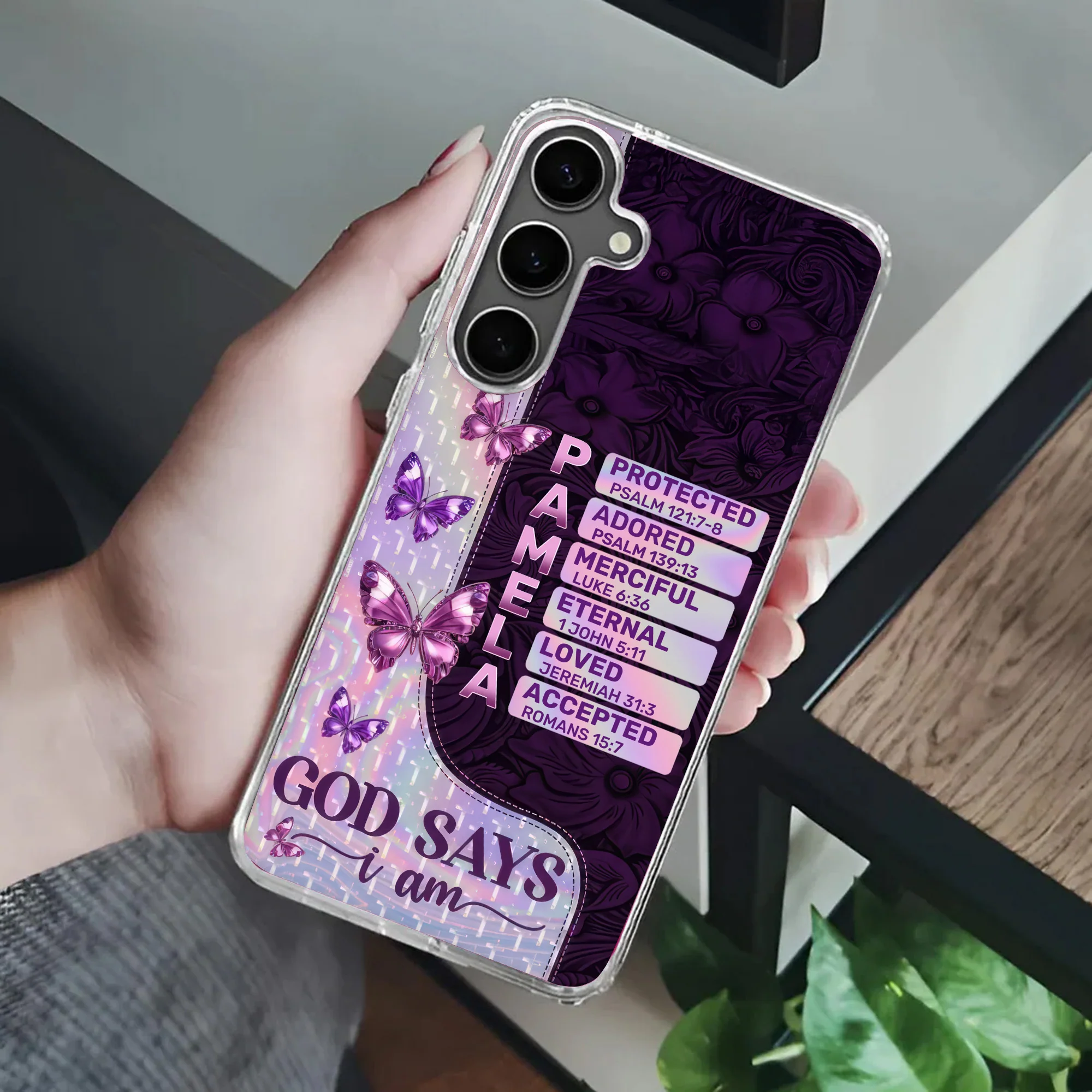 God Says I Am Chosen - Personalized Phone Case TD118 - Image 4