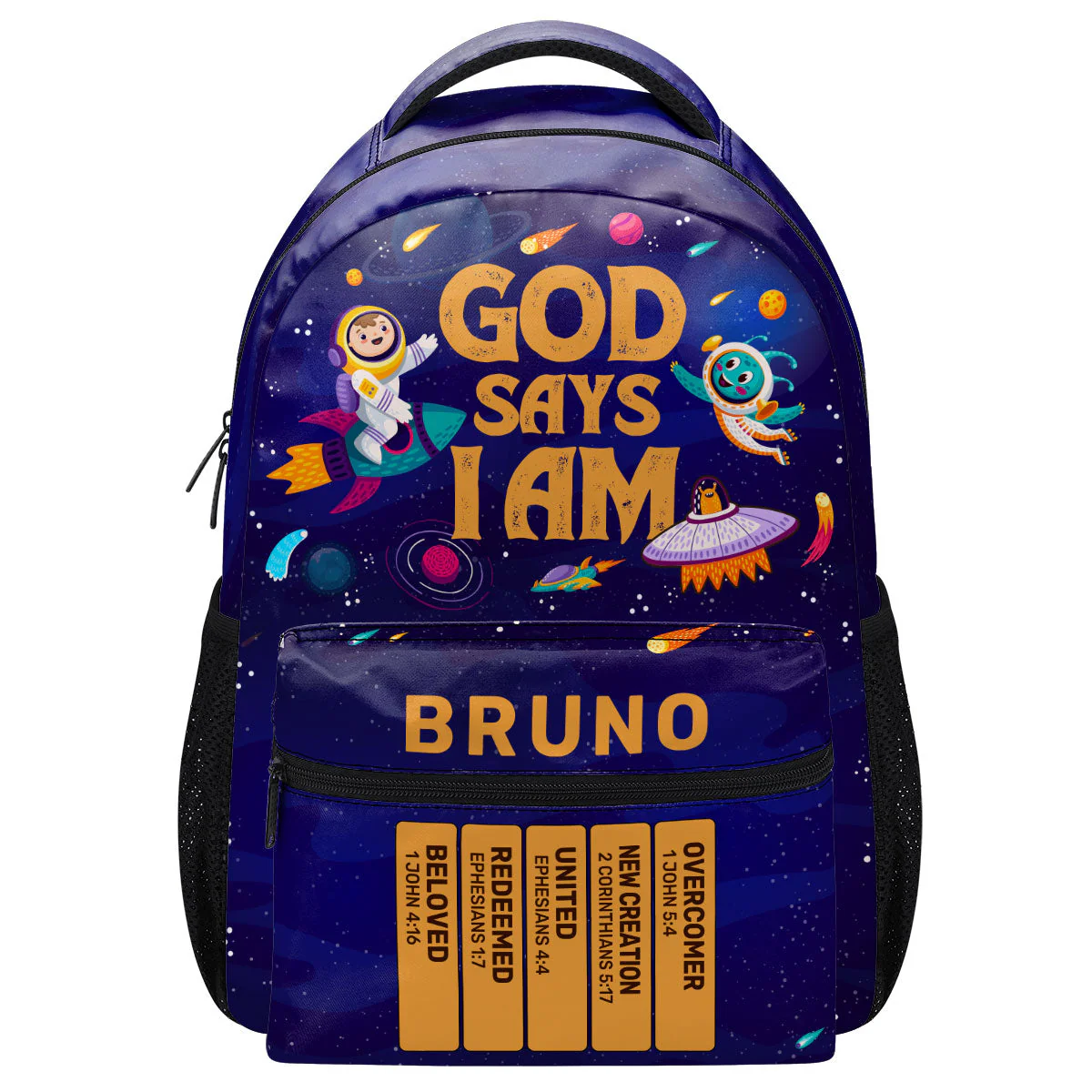 God Says I Am - Personalized Backpack - Gift For Kids, Back To School | TD118