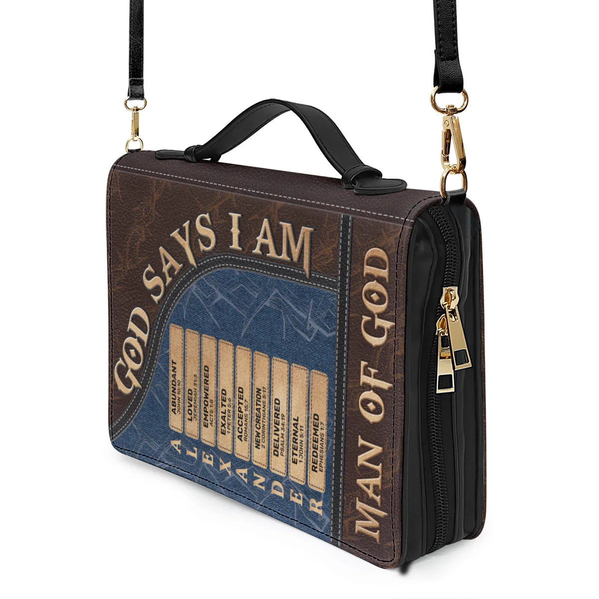 God Says I Am - Personalized Bible Cover HL128 - Image 4