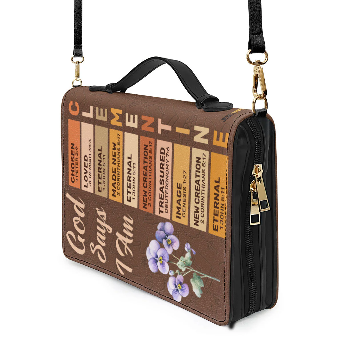 God Says I Am - Personalized Bible Cover TD118 - Image 4
