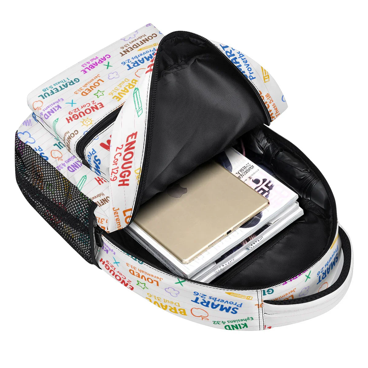 God Says I Am - Personalized Canvas Backpack - Back To School Gift For Kids | GR26 TD118 - Image 5