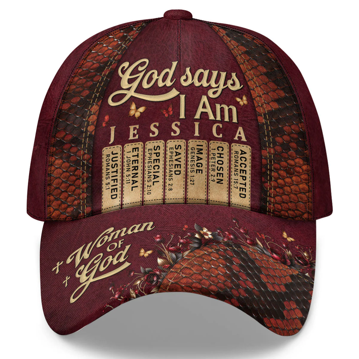 God Says I Am - Personalized Classic Cap - Christian Gift For Mom, Grandma BA01