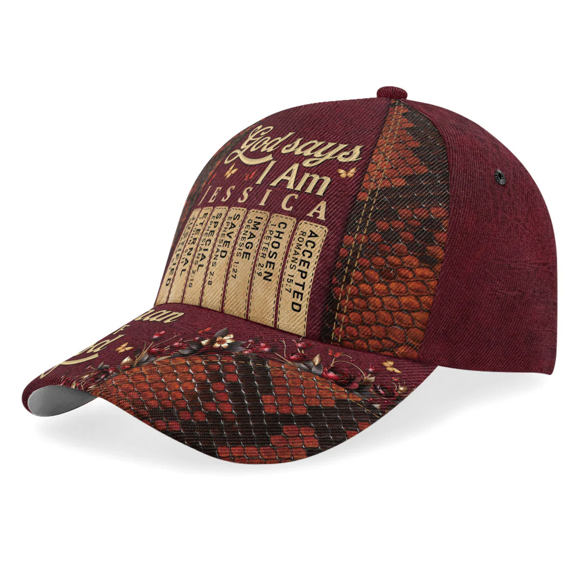 God Says I Am - Personalized Classic Cap - Christian Gift For Mom, Grandma BA01 - Image 2