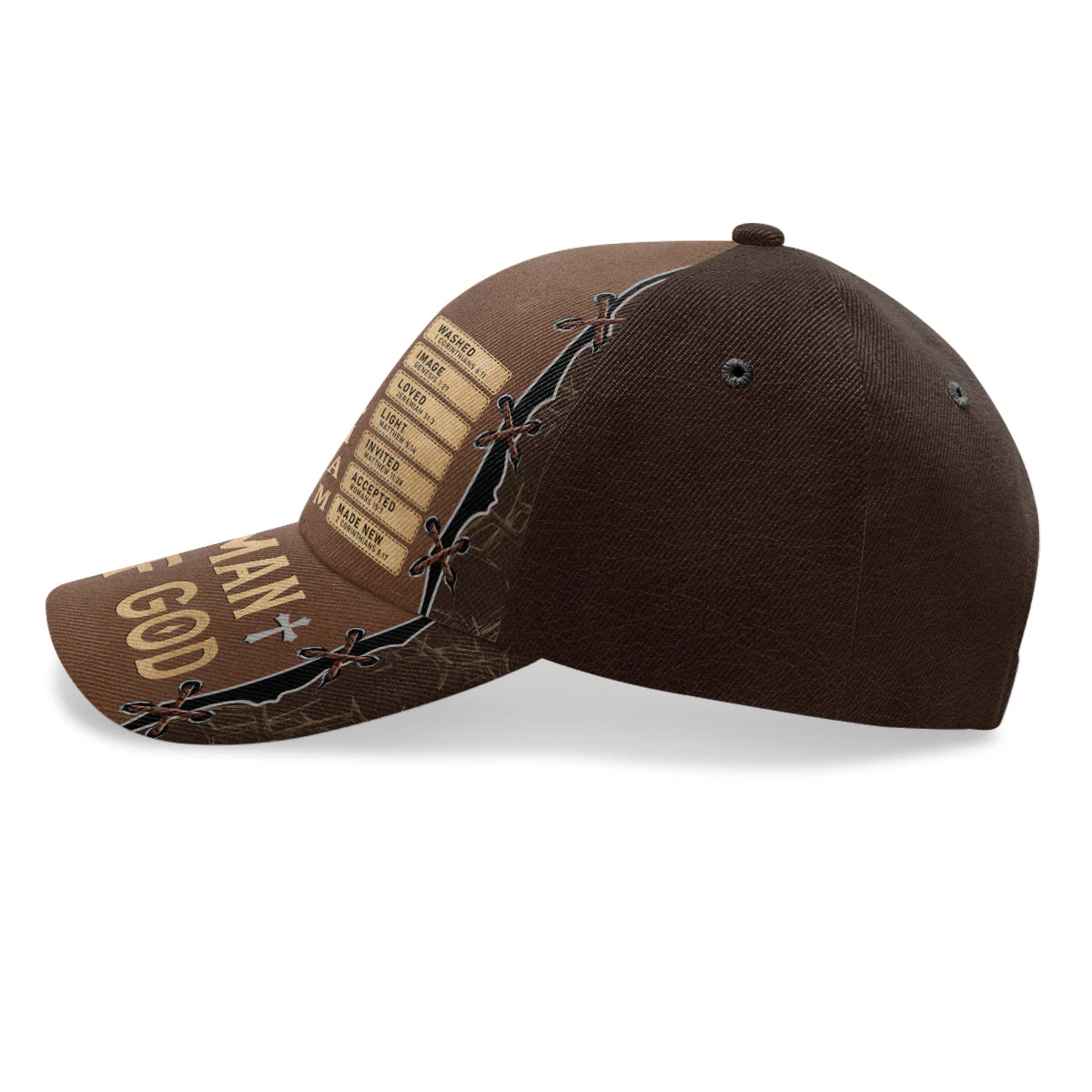 God Says I Am - Personalized Classic Cap HL128 - Image 3