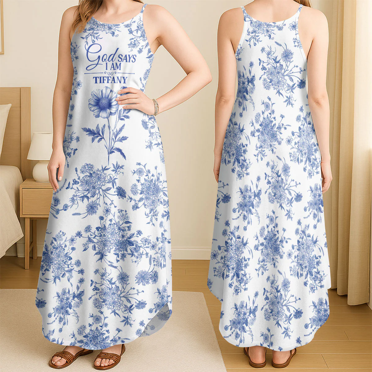 God Says I Am - Personalized Maxi Dress