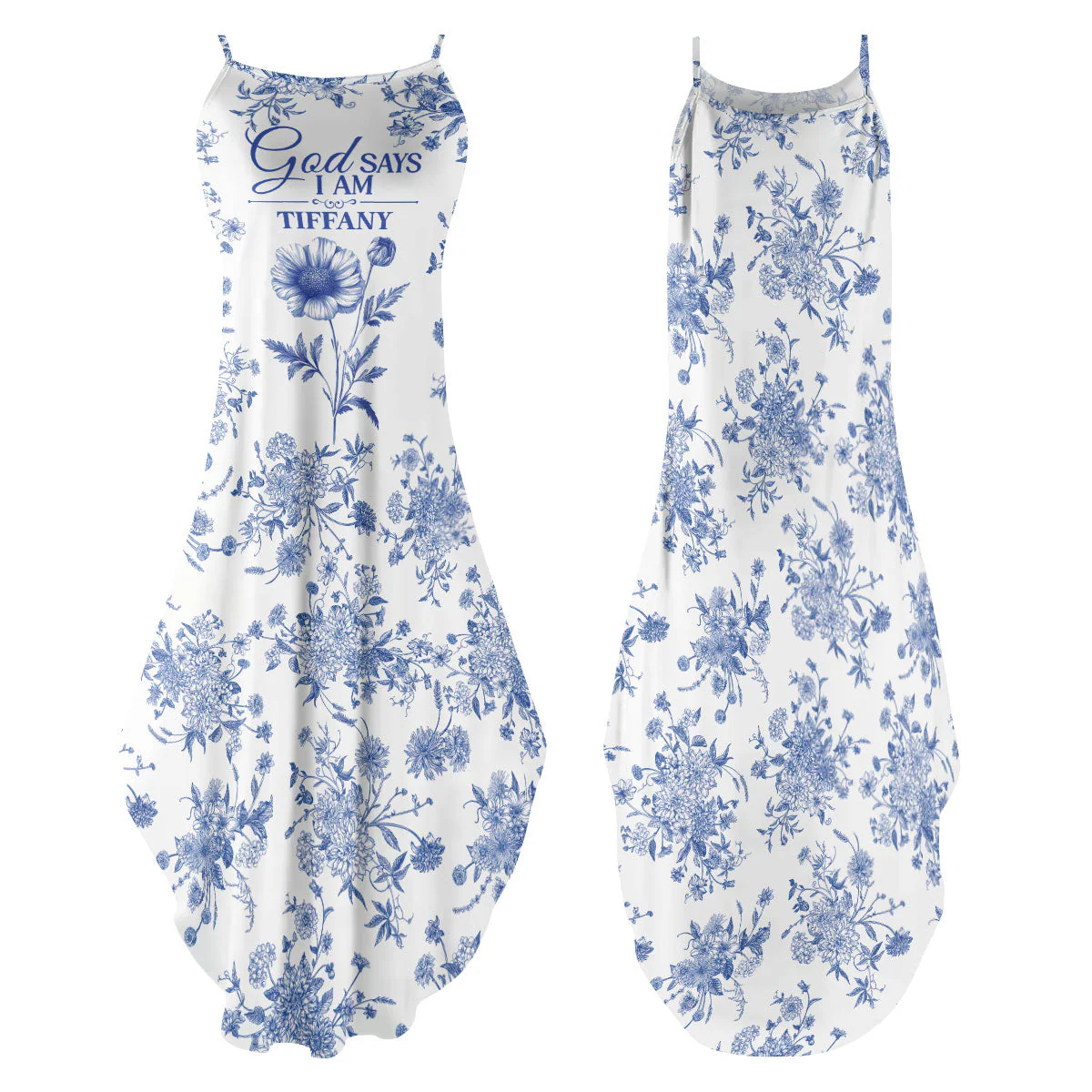 God Says I Am - Personalized Maxi Dress - Image 2