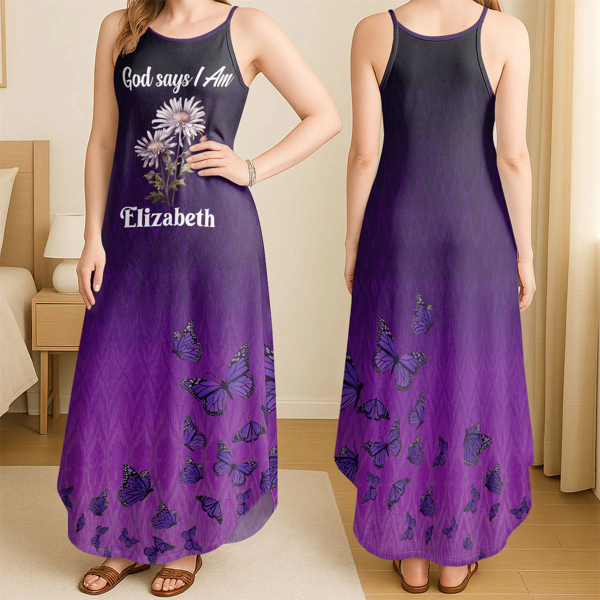 God Says I Am - Personalized Maxi Dress