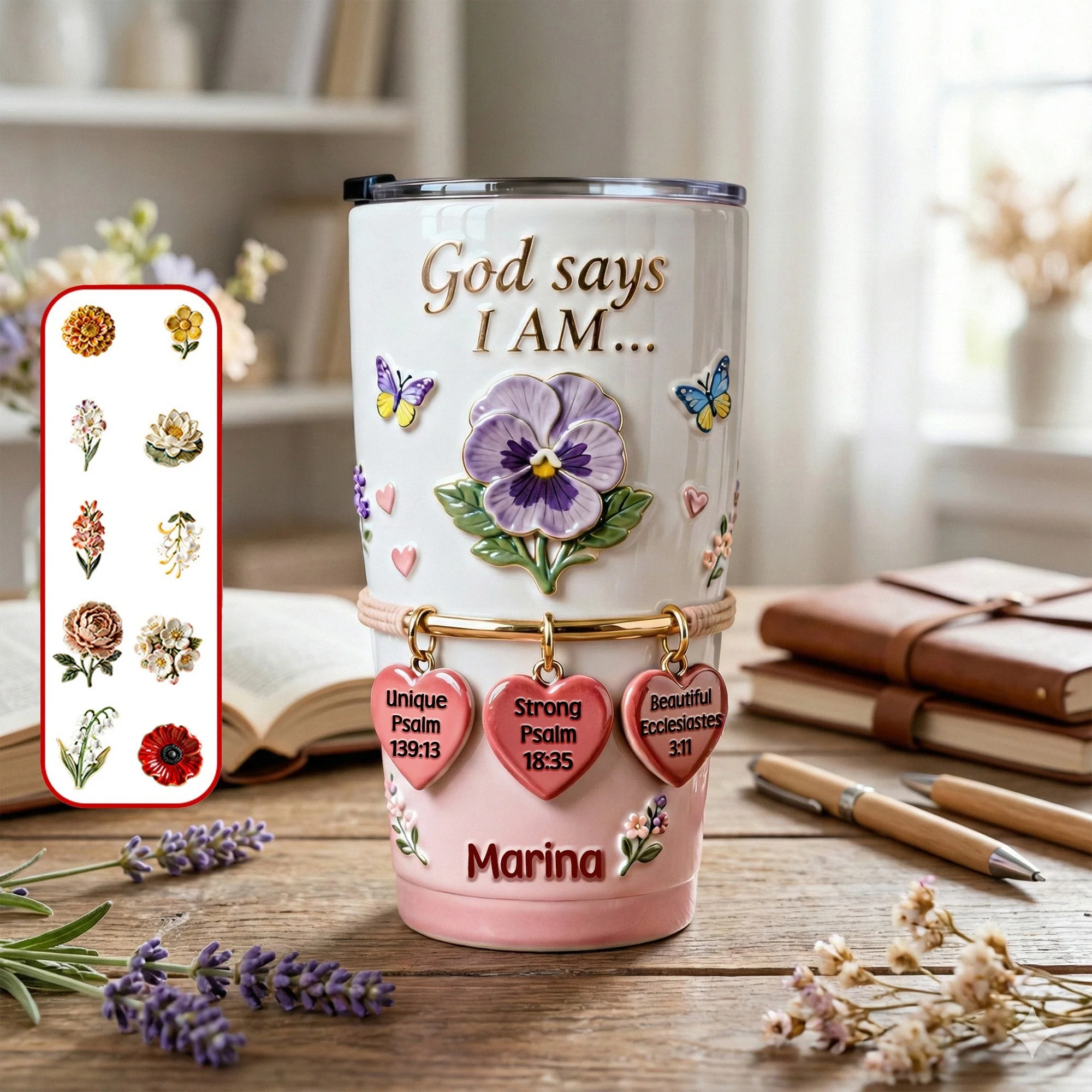God Says I Am - Personalized Tumbler - Gift For Christians | NL122