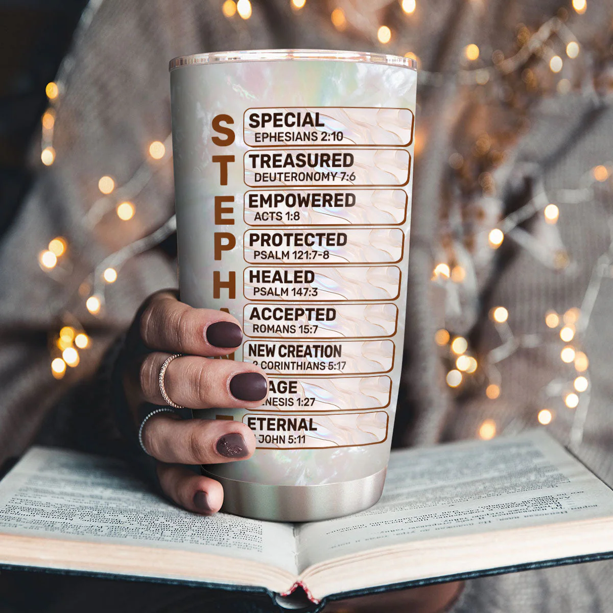 God Says I Am Special - Personalized Stainless Steel Tumbler TD118 - Image 3