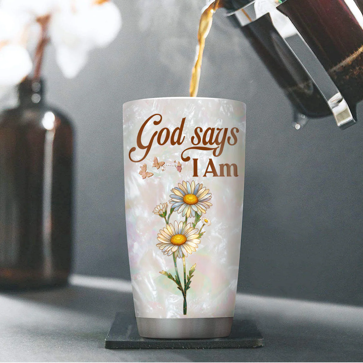 God Says I Am Special - Personalized Stainless Steel Tumbler TD118 - Image 4