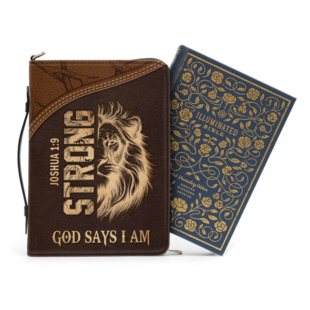 God Says I Am Strong - Personalized Bible Cover - Image 2