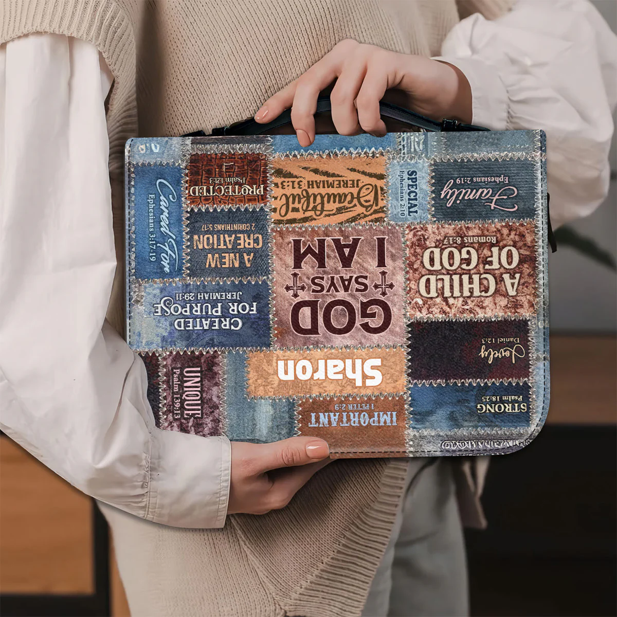 God Says I Am - Thoughtful Gift For Christians - Personalized Bible Covers - AT4080972 - Image 3