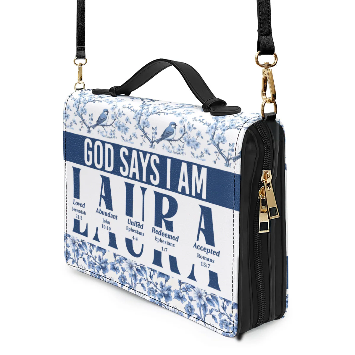 God Says I Am United - Personalized Bible Cover TD118 - Image 4