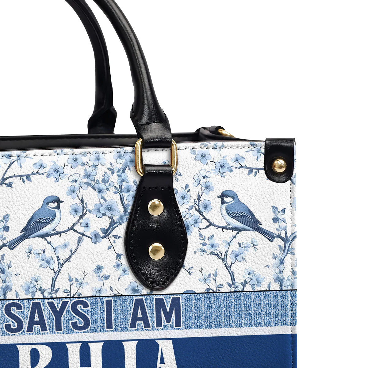 God Says I Am United - Personalized Leather Bag  TD118 - Image 4